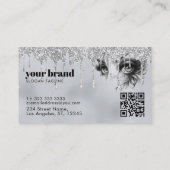 グラムメイクアップドリップシルバーグリッター 名刺 (裏面)