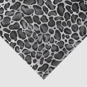 グラムメタリックシルバー大型ヒョウ柄 薄葉紙 (詳細)