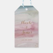 グラムモダンウォーター色金ゴールドありエレガントがとう ギフトタグ (裏面)