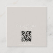 グラムモダンガーリーグリッター スクエア名刺 (裏面)