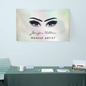 グラムモダンシックなホログラフィックまつげ&眉 横断幕 (トレードショー)