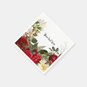 グラムモダンシックな花すべての行事 スタンダードカクテルナプキン (角)