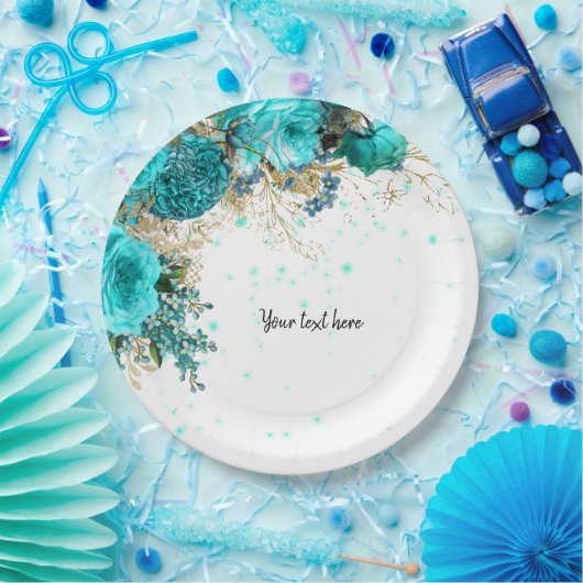 グラムモダンシックな花すべての行事 ペーパープレート (パーティー)