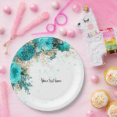 グラムモダンシックな花すべての行事 ペーパープレート (パーティー)