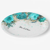 グラムモダンシックな花すべての行事 ペーパープレート (アングル)