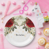 グラムモダンシックな花すべての行事 ペーパープレート (パーティー)