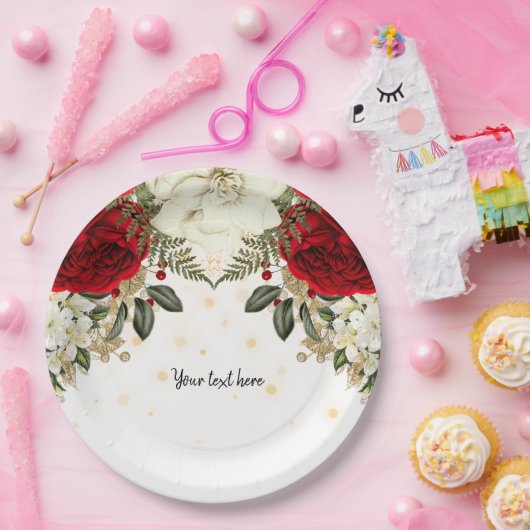 グラムモダンシックな花すべての行事 ペーパープレート (パーティー)