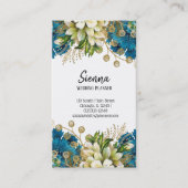 グラムモダンシックな花 名刺 (正面)