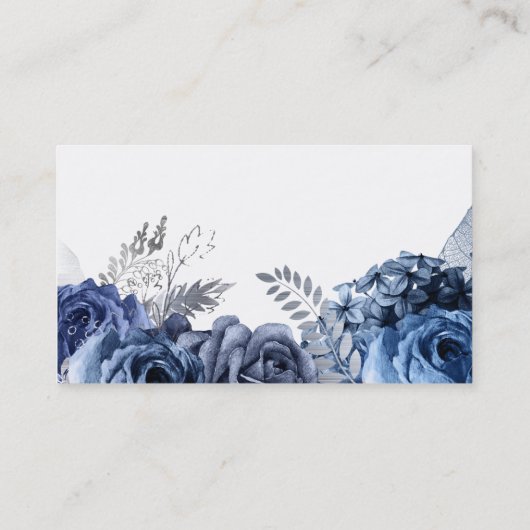グラムモダンシックな花 名刺 (裏面)