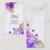 グラムモダンシックな花 名刺 (正面/裏面)