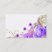 グラムモダンシックな花 名刺 (裏面)