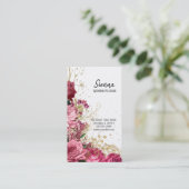 グラムモダンシックな花 名刺 (スタンド正面)