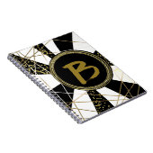 グラムモダンデコ白黒金ゴールドガーリーユニーク ノートブック (右側)