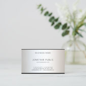 グラムモダンデザインスタイリッシュプロフェッショナルトッププレーン 名刺 (スタンド正面)