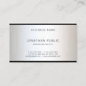 グラムモダンデザインスタイリッシュプロフェッショナルトッププレーン 名刺 (正面)