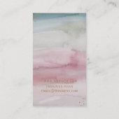 グラムモダンドリーミー水カラー金ゴールドエレガントシック 名刺 (裏面)