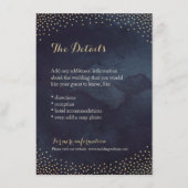 グラムモダンナイトフェイク金ゴールドグリッター詳細カード エンクロージャーカード (正面)