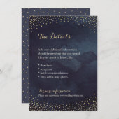 グラムモダンナイトフェイク金ゴールドグリッター詳細カード エンクロージャーカード (正面/裏面)