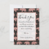 グラムモダンバラ金ゴールドグリッターリストライプのノス サンキューカード (正面)