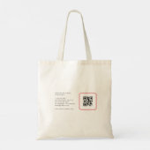 グラムモダンピンクのネオンの発火係のマニキュア トートバッグ (裏面)