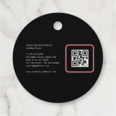 グラムモダンピンクのネオンの発火係のマニキュア フェイバータグ (裏面)