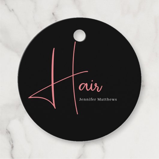 グラムモダンピンクのネオン髪のテクニシャン真似主義者 フェイバータグ (正面)