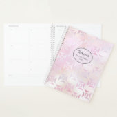グラムモダンピンクシルバーパーソナライズネームプランナー プランナー手帳 (ディスプレー)