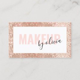 グラムモダンメイクアップアーティストバラ金ゴールド 名刺