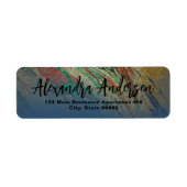 グラムモダンラグジュアリースタイリッシュ抽象芸術グリッター ラベル (正面)