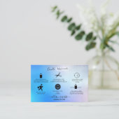 グラムモダン虹色スパークルキャンドルブ気にシン 名刺 (スタンド正面)