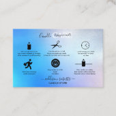 グラムモダン虹色スパークルキャンドルブ気にシン 名刺 (正面)