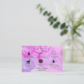 グラムモダン虹色スパークルキャンドル気に 名刺 (スタンド正面)