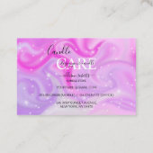 グラムモダン虹色スパークルキャンドル気に 名刺 (裏面)