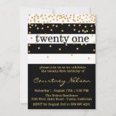 グラムモダン誕生日招待状 招待状 (正面)