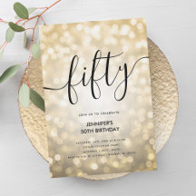 グラムモダン金ゴールドグリッターライト50誕生日