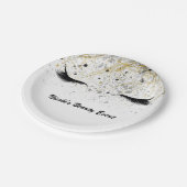 グラムモダン金ゴールドシルバーブラックまつ毛美しい ペーパープレート (アングル)