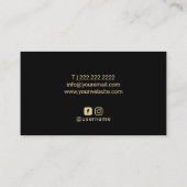 グラムモダン金ゴールド滴下イベント計画 名刺 (裏面)