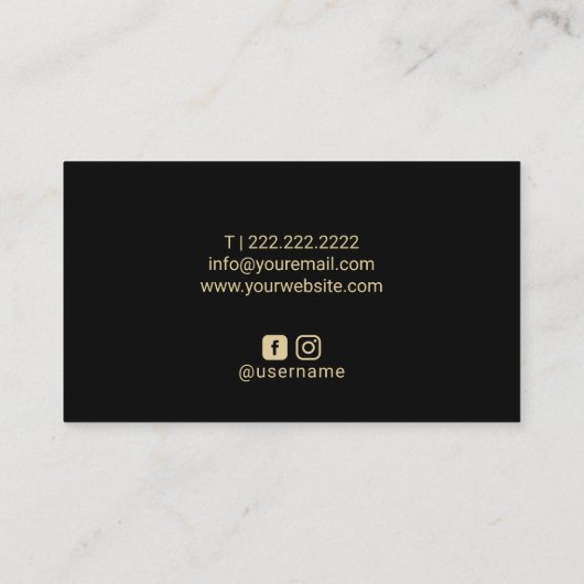 グラムモダン金ゴールド滴下イベント計画 名刺 (裏面)