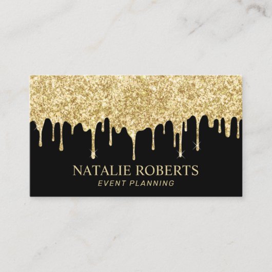 グラムモダン金ゴールド滴下イベント計画 名刺 (正面)