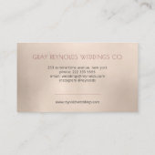 グラムモノグラムウォーターカラーフローラウェディングプランナー 名刺 (裏面)