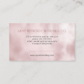 グラムモノグラムバラ金ゴールドフローラウェディングプランナー 名刺 (裏面)