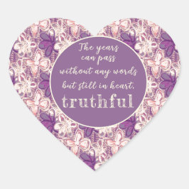 グラムユニーク/パープルフローラ ハートシール