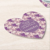 グラムユニーク/パープルフローラ ペーパーコースター (アングル)