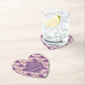 グラムユニーク/パープルフローラ ペーパーコースター (インサイチュ)