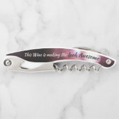 グラムユーモアのあるワインメイキング私を見る素晴らしバラ ソムリエナイフ (正面)