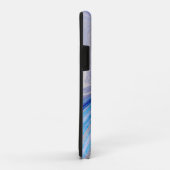 グラムライトブルーパープルシルバーグリッター大理石 Case-Mate iPhoneケース (裏面/右)