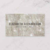 グラムラグジュアリーエレガントシックきらめくクリスタルダイヤモンド 名刺 (正面)