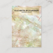 グラムラグジュアリーエレガント虹色ジュエリーディスプレイ 名刺 (正面)