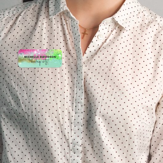 グラムラグジュアリートレンディーモダン芸術的プロフェッショナル 名札