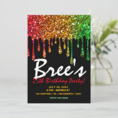 グラムラスタレインボーグリッタードリップスバースデーパーティー 招待状 (スタンド正面)